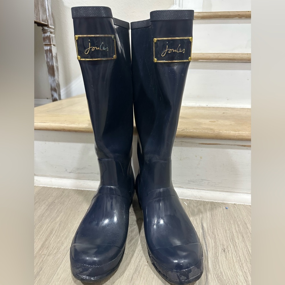 Joules Navy Rain Boots
